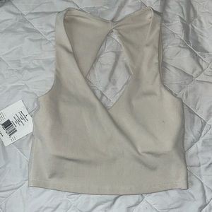 Heather Rib Fresh Cut Cropped Tank